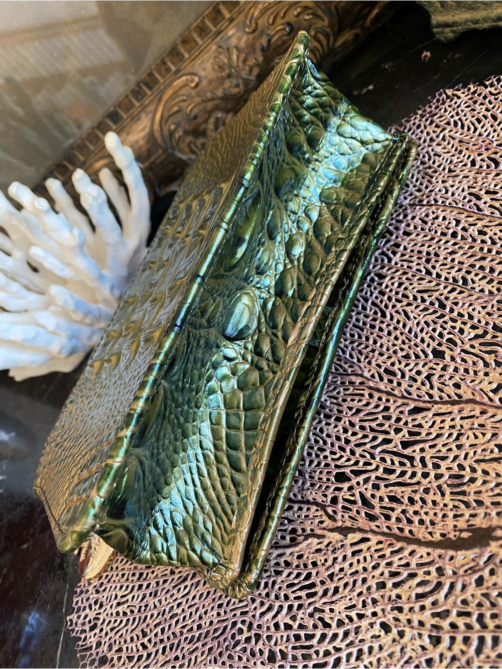Brahmin MINUETTE Croc Embossed Crossbody - Picture 12 of 16